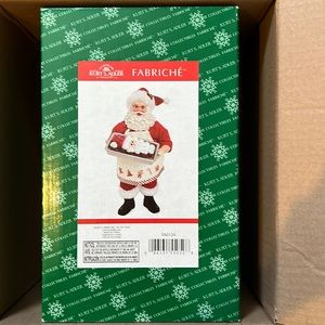 NEW Kurt S. Adler Fabriche cupcake Santa. Brand new in box
